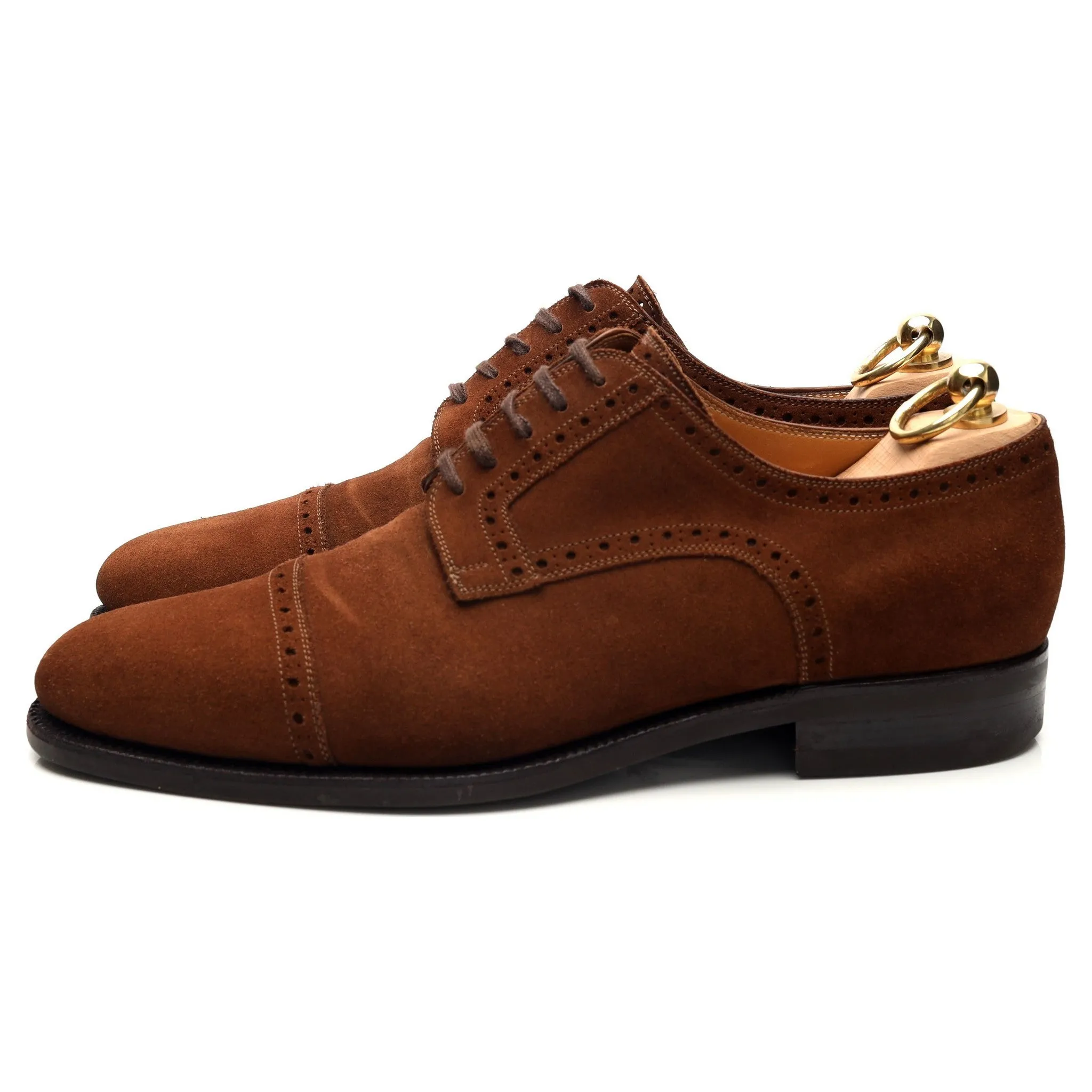 '5405' Snuff Brown Suede Derby Brogue UK 6.5 EU 40.5