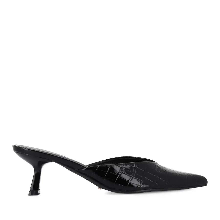 ADELE - BLACK PATENT CROC