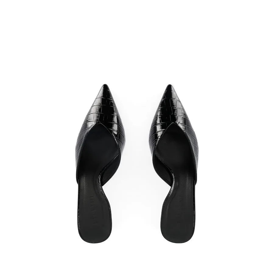 ADELE - BLACK PATENT CROC
