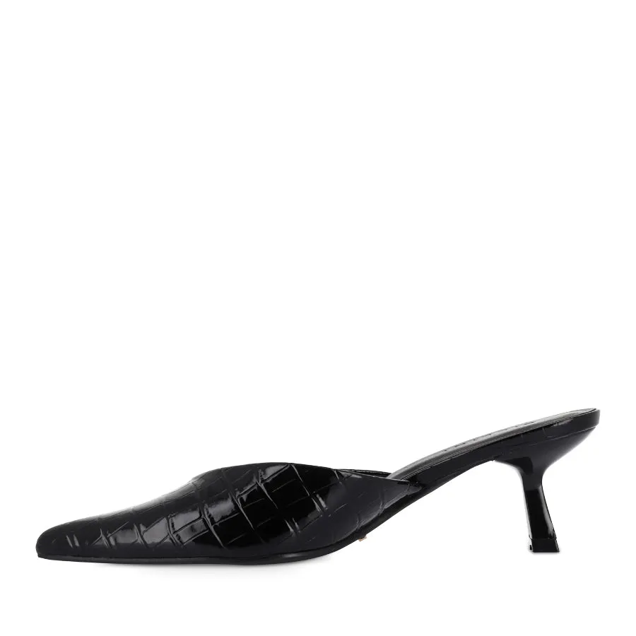 ADELE - BLACK PATENT CROC