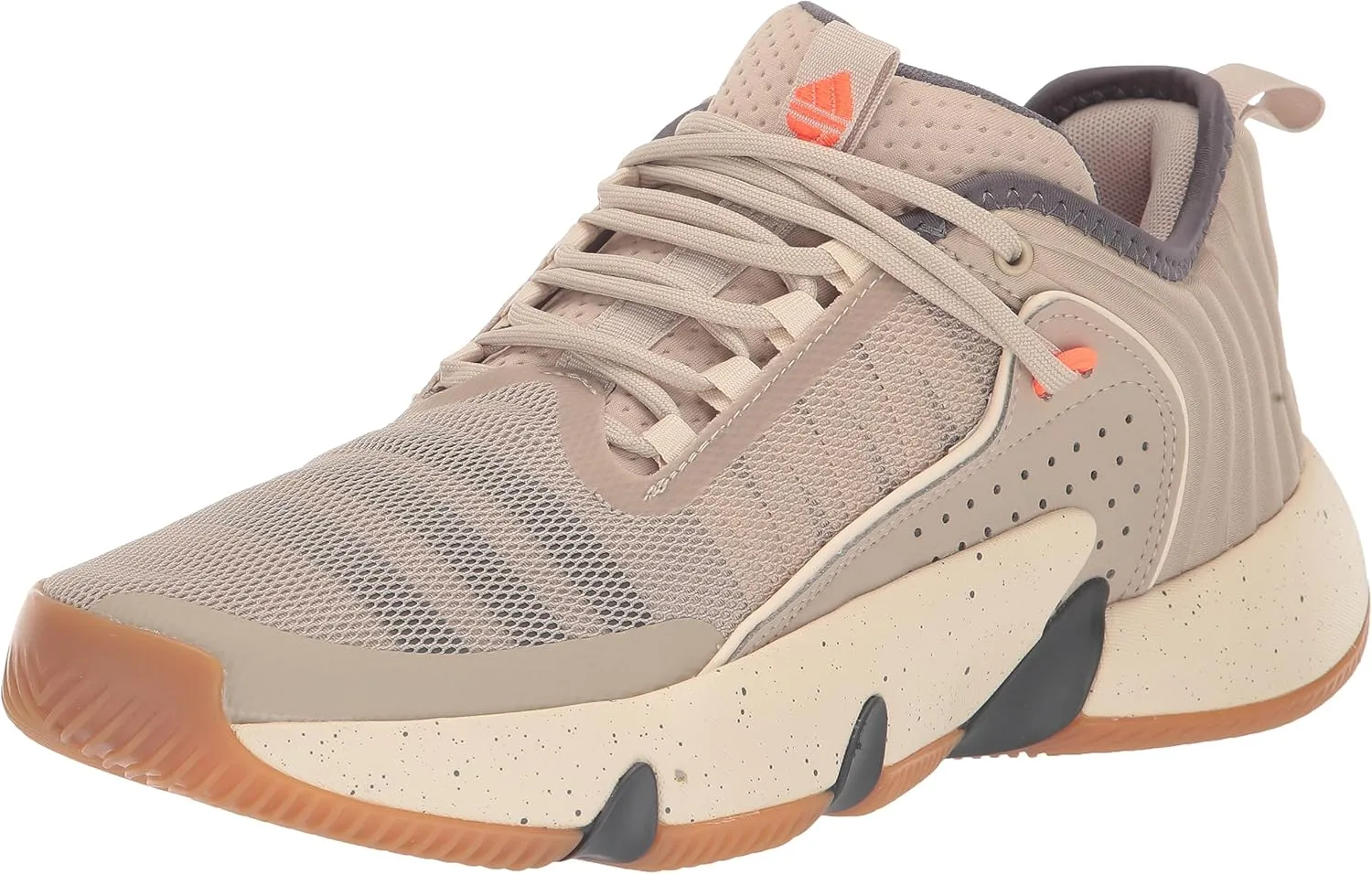 adidas Unisex Trae Unlimited Sneaker, Wonder Beige/Carbon/Wonder White, 7.5 US Men