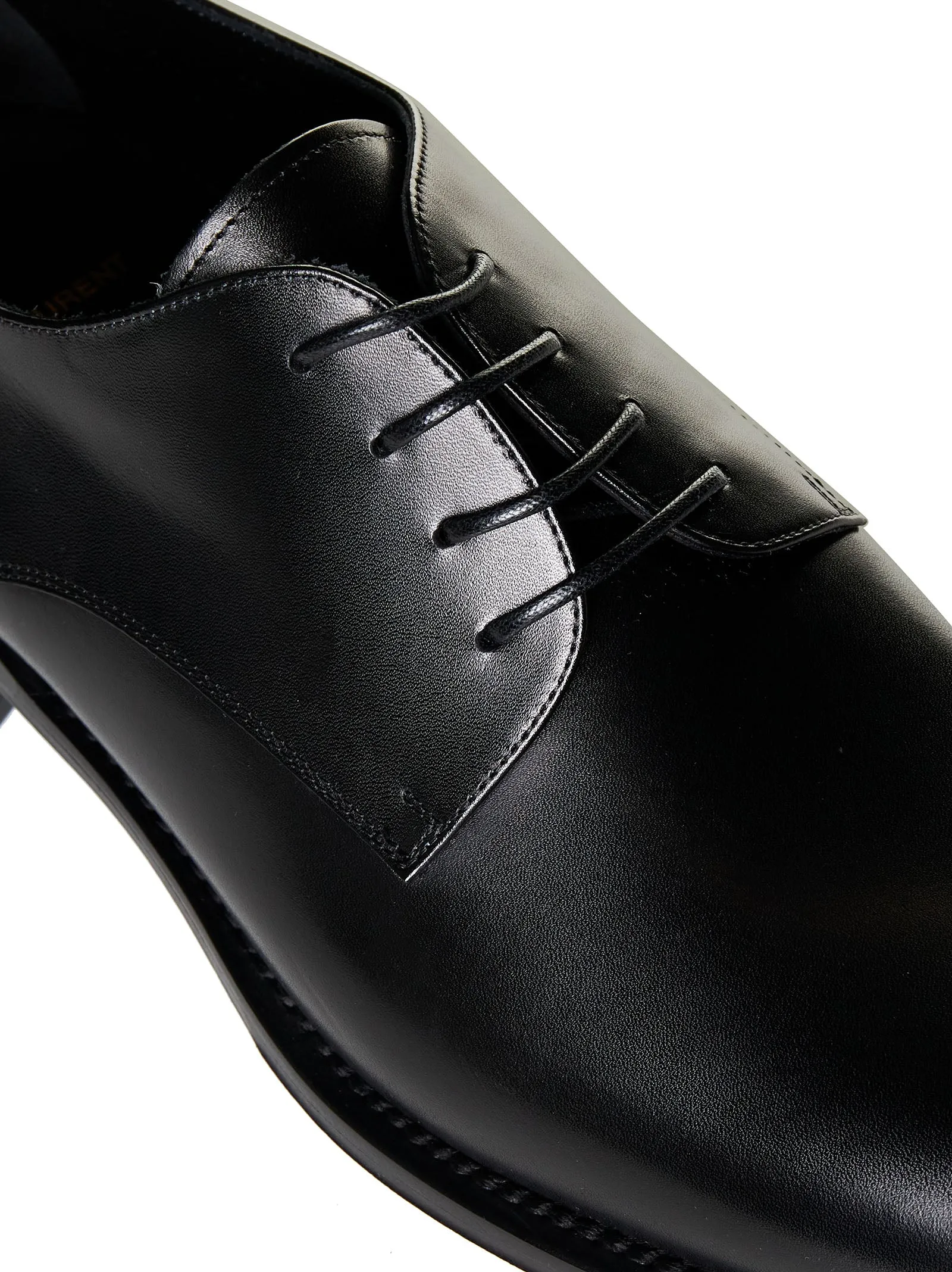 Adrien leather derby shoes<BR/>