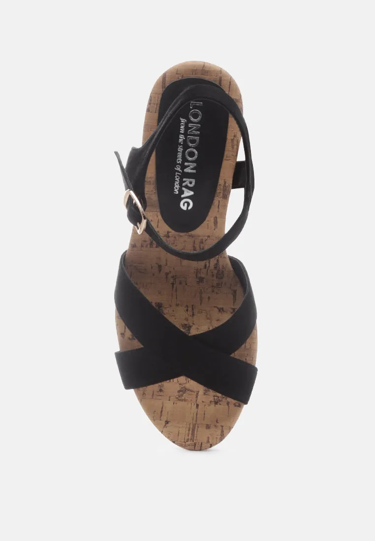 aelia faux suede high block heel sandal