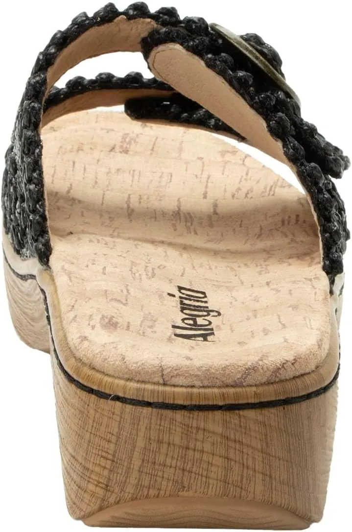 Alegria Women Oona Slide Sandal Adjustable Buckle Straps