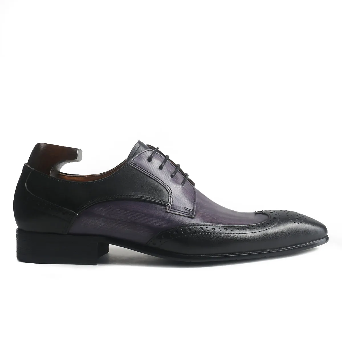 Antique Bi-Color Wingtip Derby Shoes