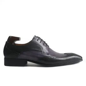 Antique Bi-Color Wingtip Derby Shoes