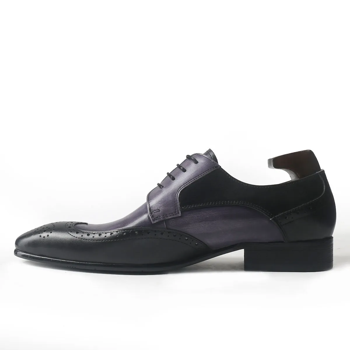 Antique Bi-Color Wingtip Derby Shoes