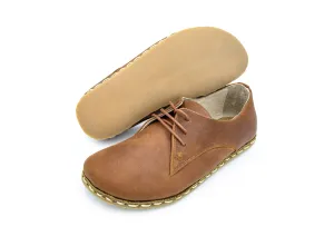 Barefoot Derby Shoes Tan Men