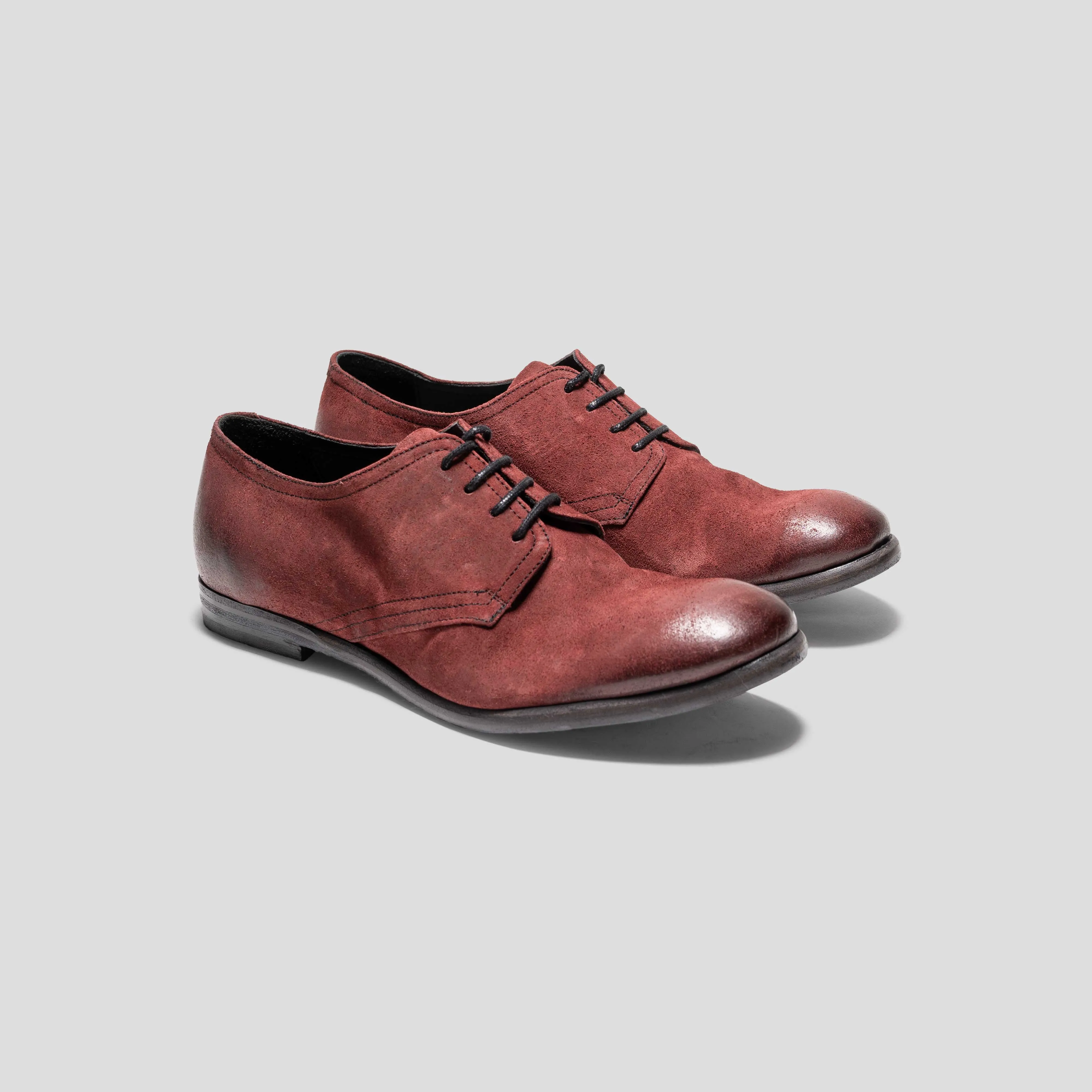 BAUG waxed suede OXBLOOD