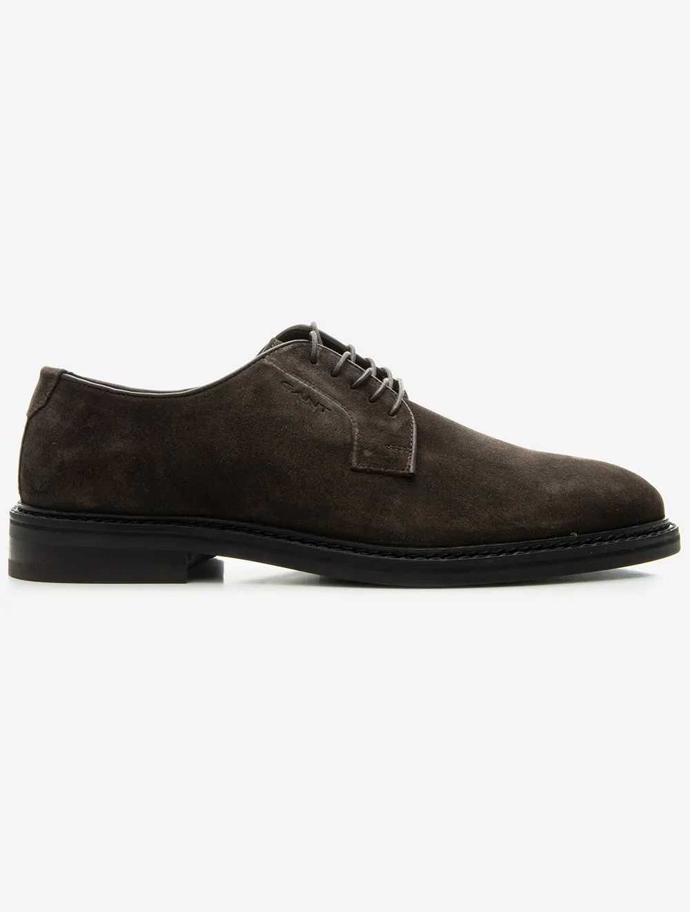 Bidford Low Lace Suede Shoe Ebony Brown