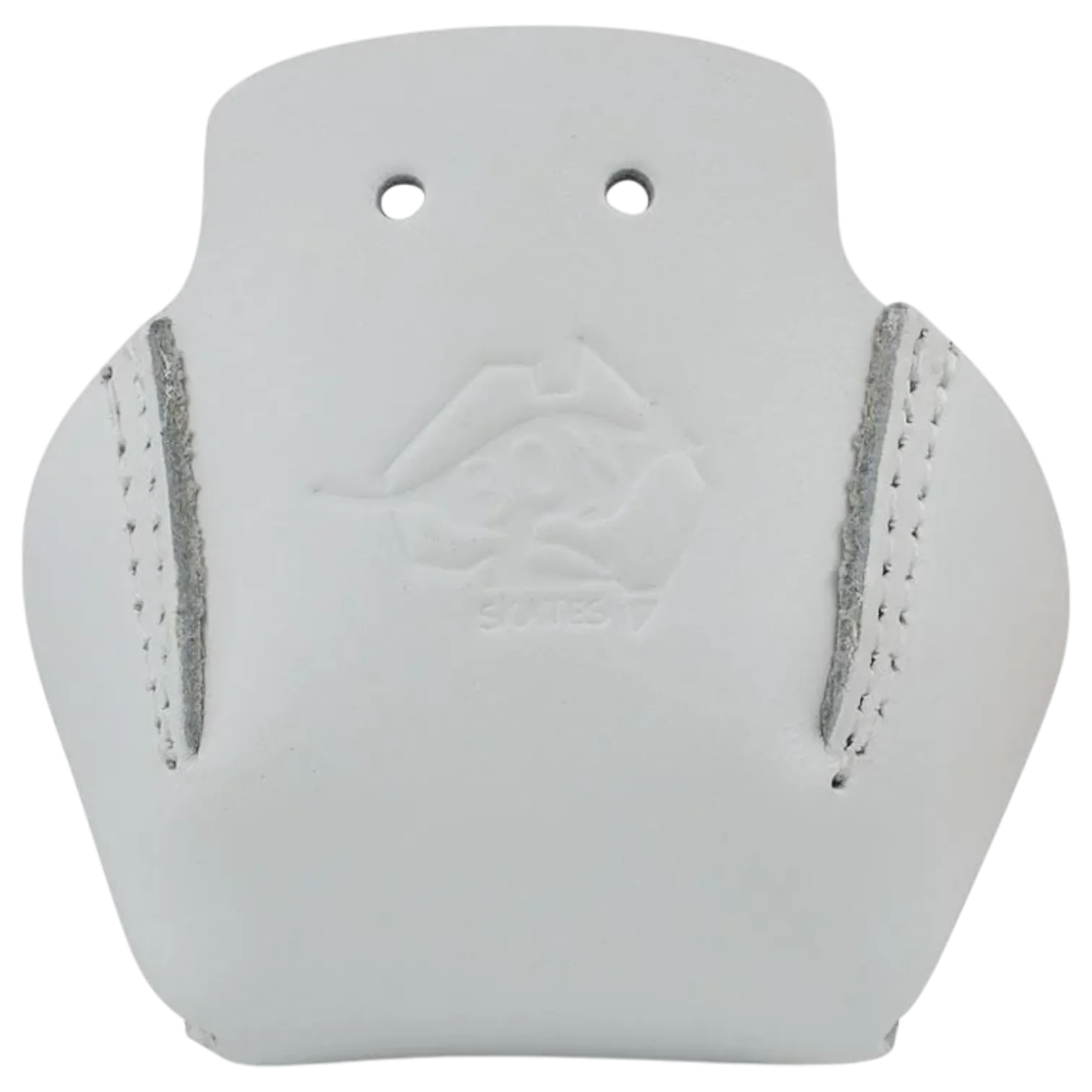 Bont - White Stitched Leather Toe Cap Protectors - Sold In Pairs