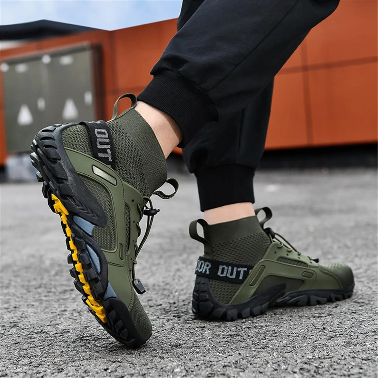 BORAMAX Men's Running Shoes Non Slip Athletic Tennis Walking Type Sneakers Hip Hop Men Walking Running Sneakers Shoe