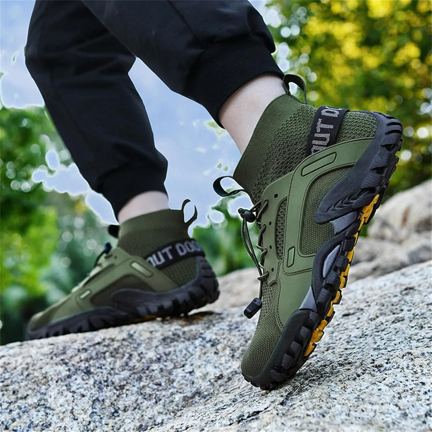 BORAMAX Men's Running Shoes Non Slip Athletic Tennis Walking Type Sneakers Hip Hop Men Walking Running Sneakers Shoe