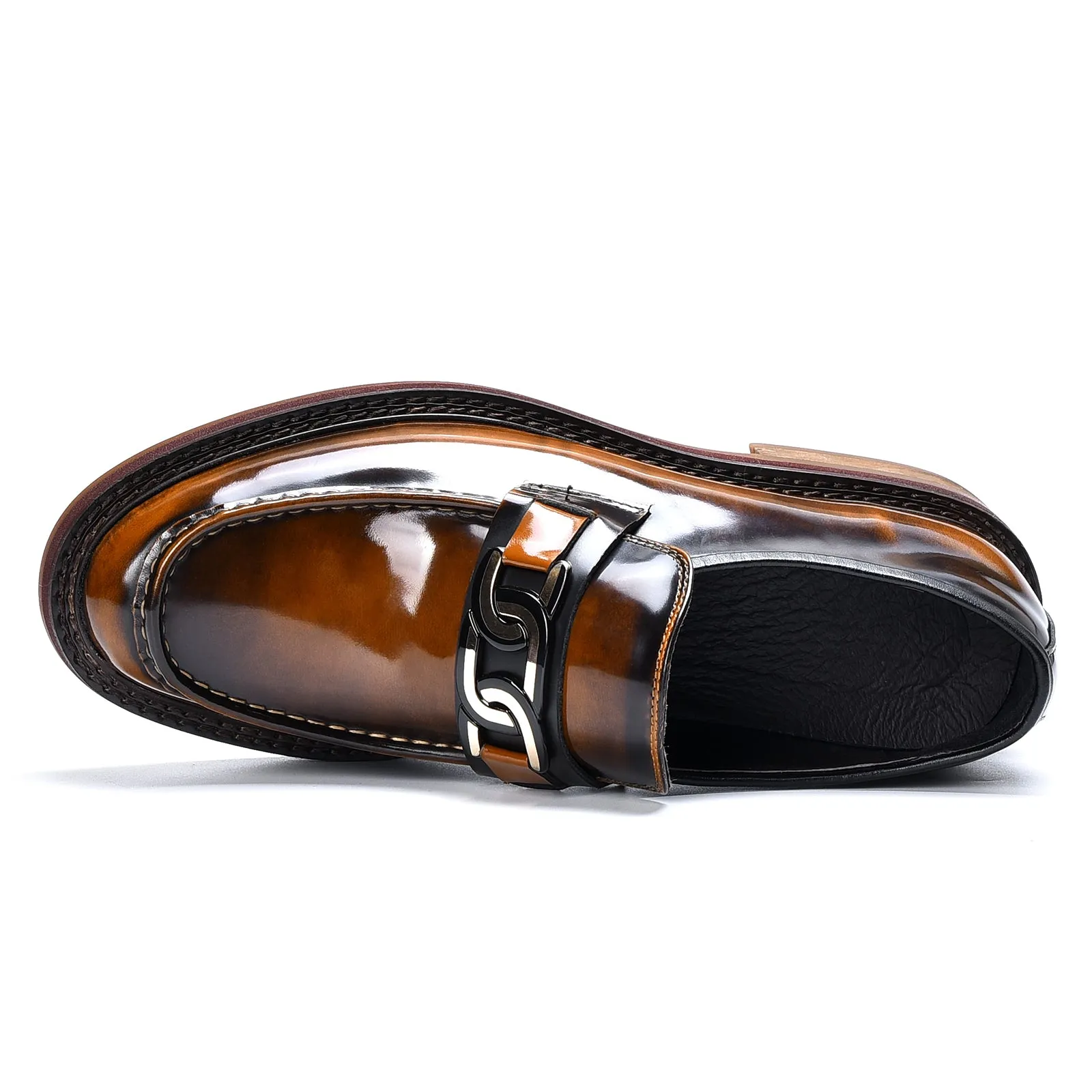Calfskin Loafers Shoes with Horsebit Glossy