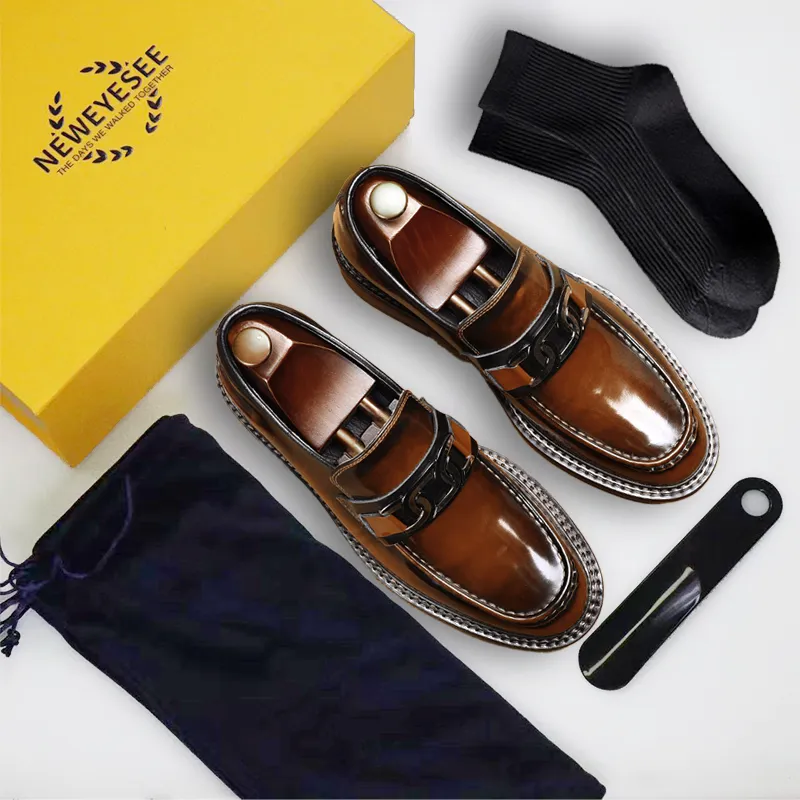 Calfskin Loafers Shoes with Horsebit Glossy