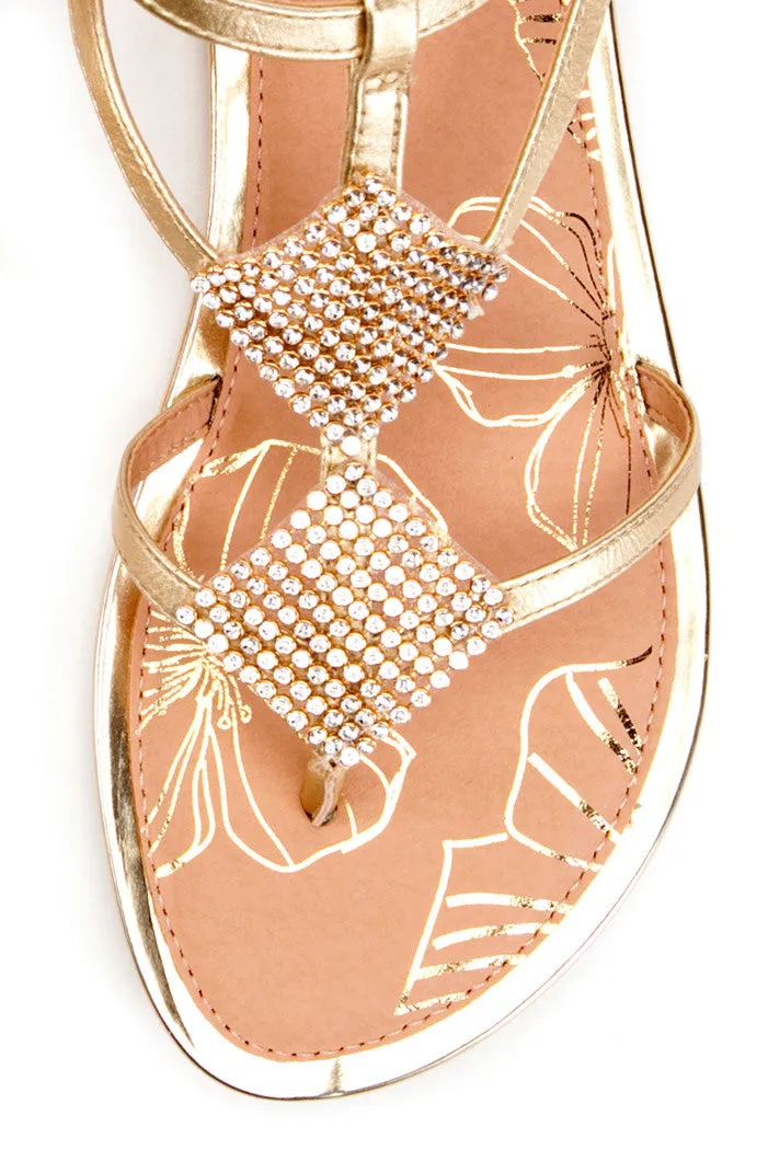 Carey Sandal in Gold
