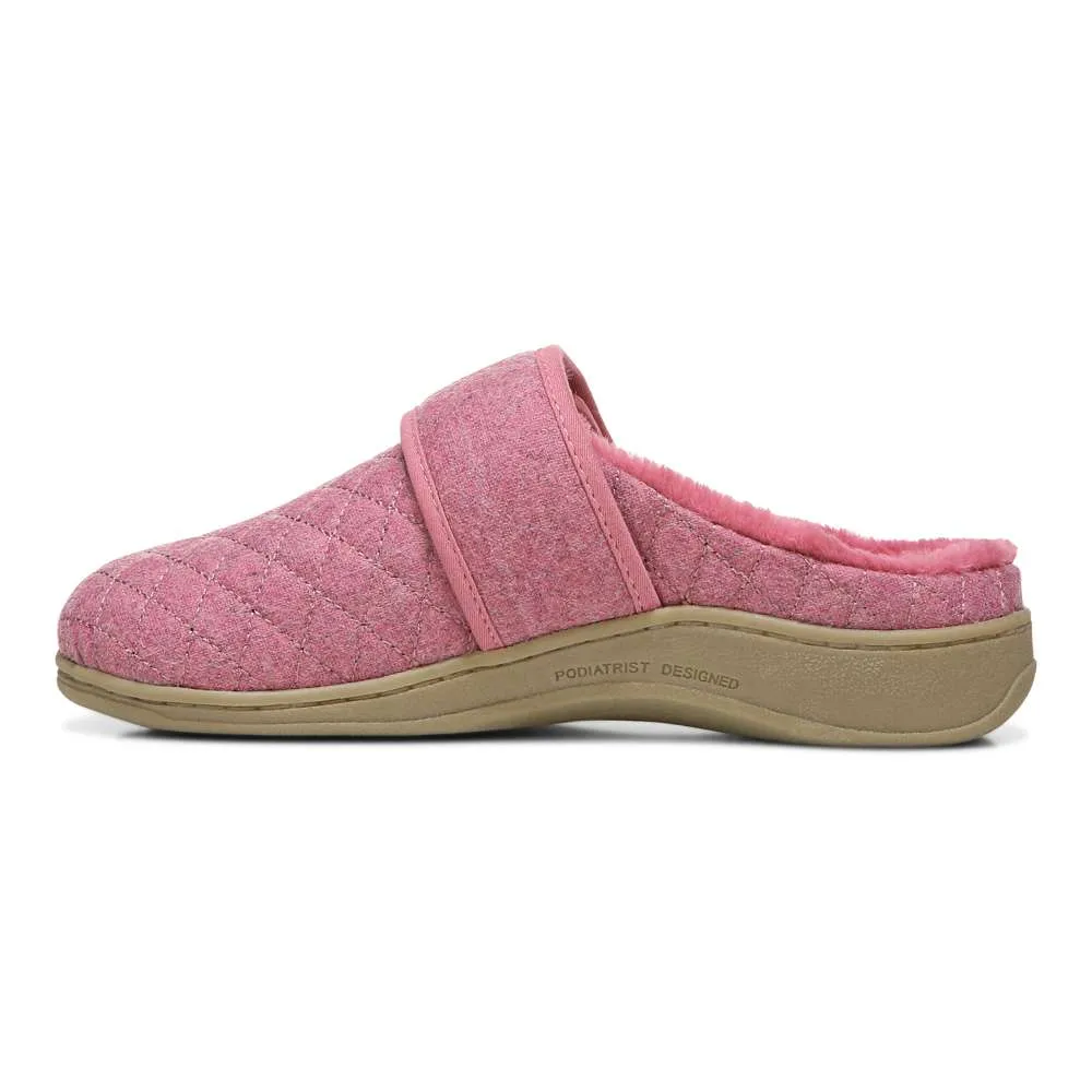 Carlin Mule Slipper - Rhubarb