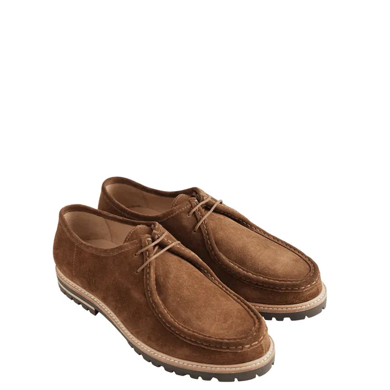 Classic Suede Leather Derby Shoes For Men