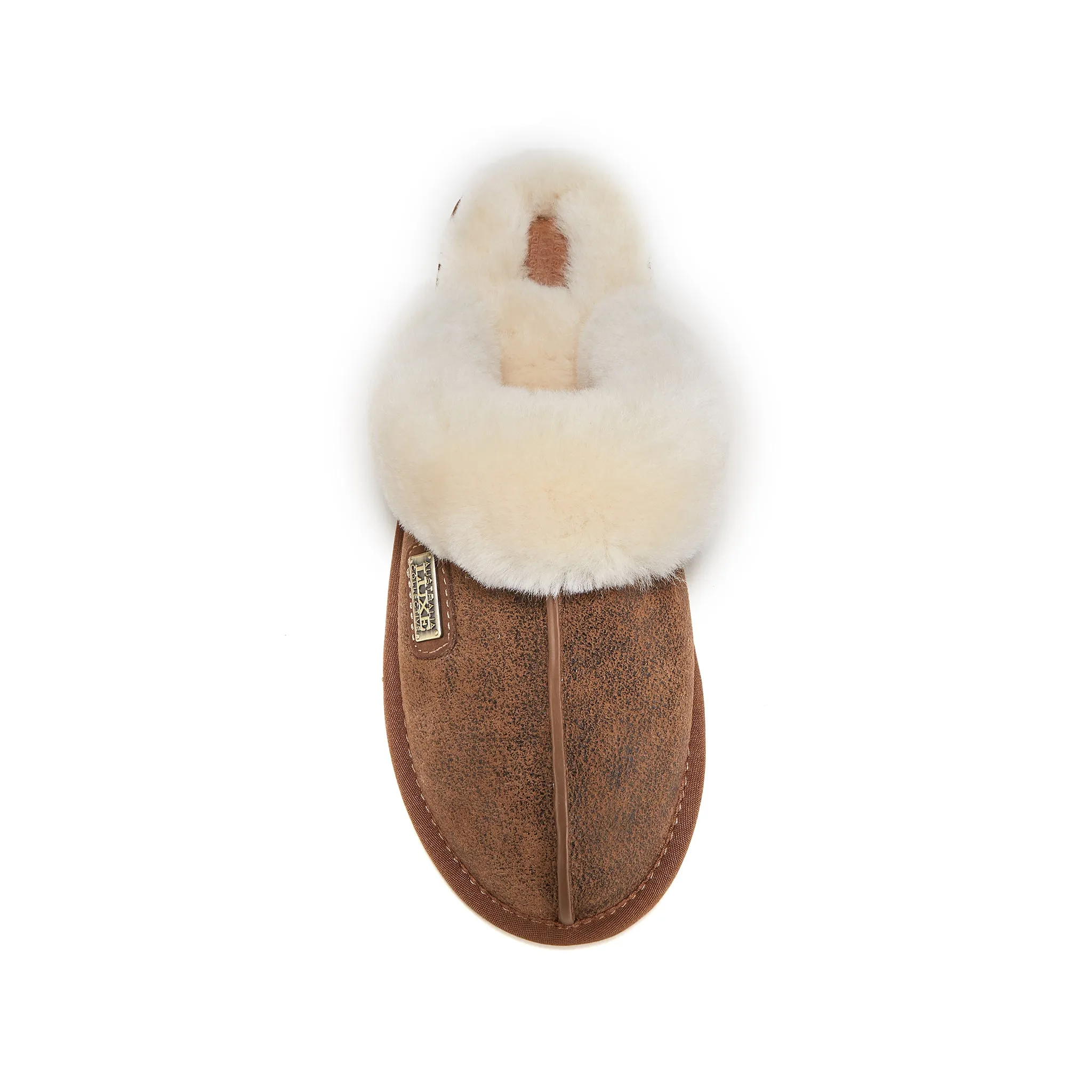 CLOSED MULE AVIATOR CHESTNUT