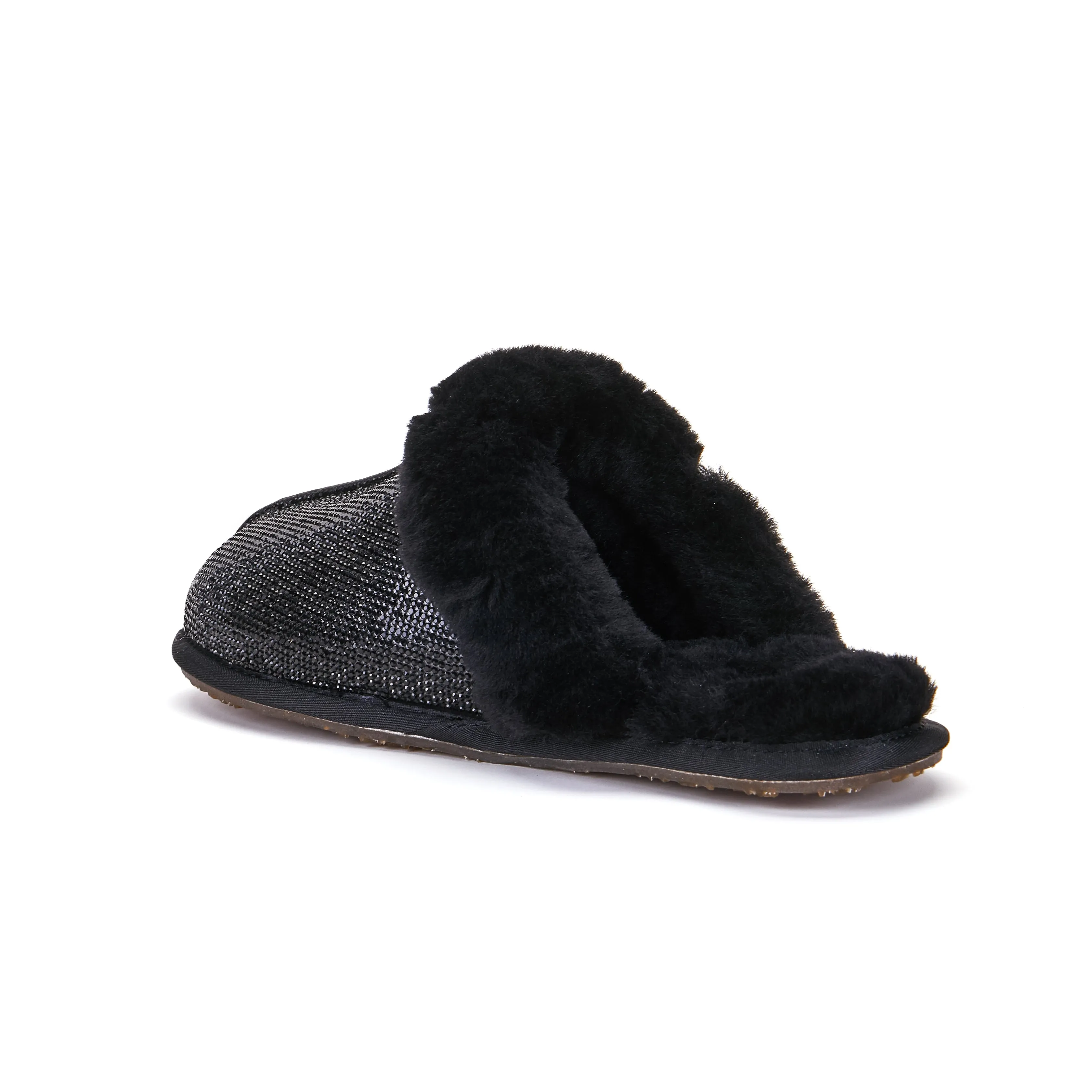 CLOSED MULE GLITTER BLACK