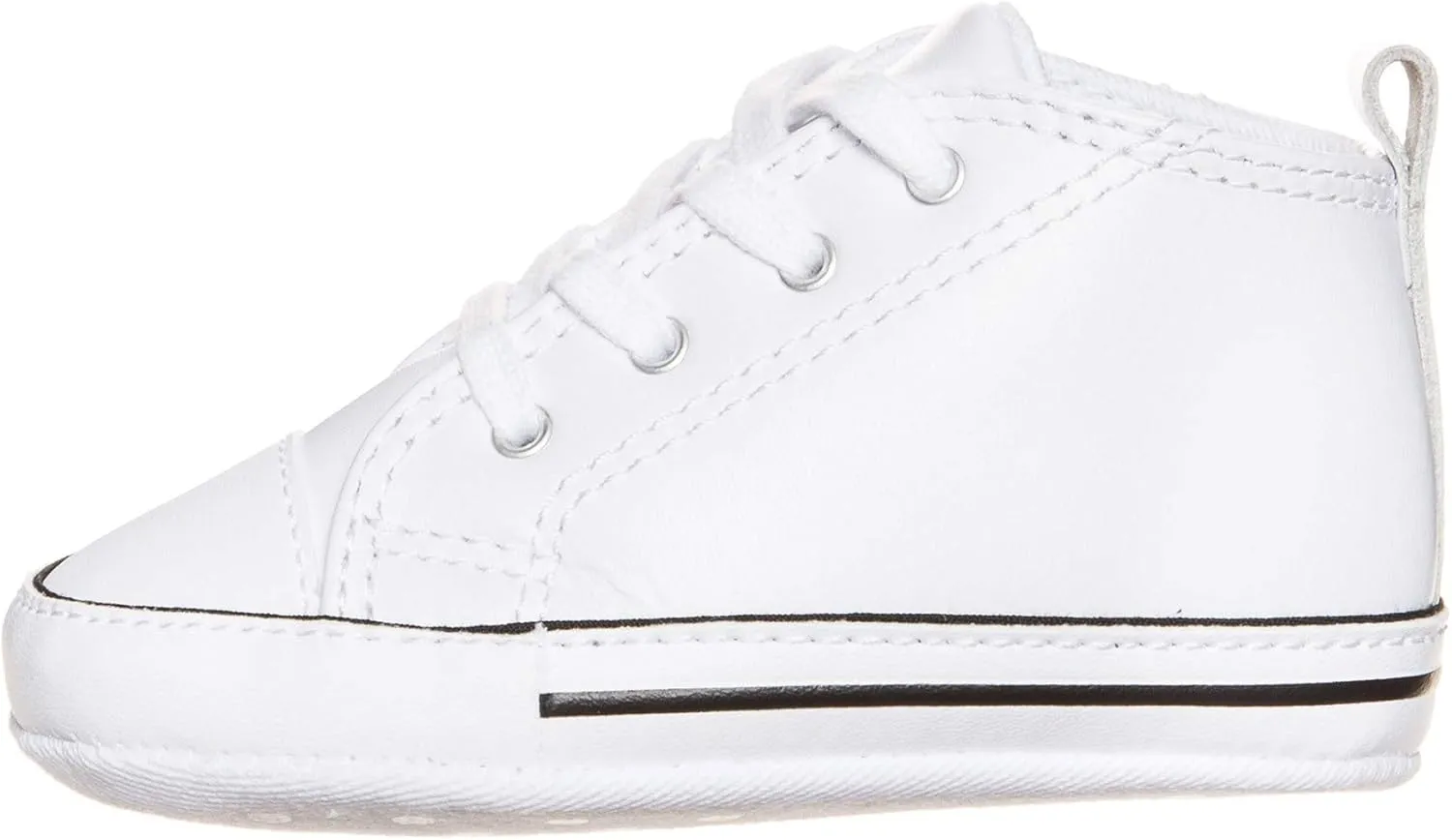 Converse Baby-Boy's First Star Leather High Top Sneaker