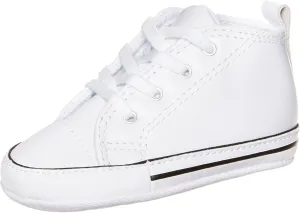 Converse Baby-Boy's First Star Leather High Top Sneaker