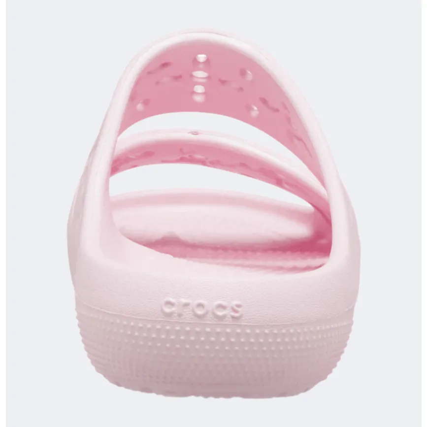 Crocs Classic Floral Cut Out Unisex Lifestyle Slippers Pink Milk