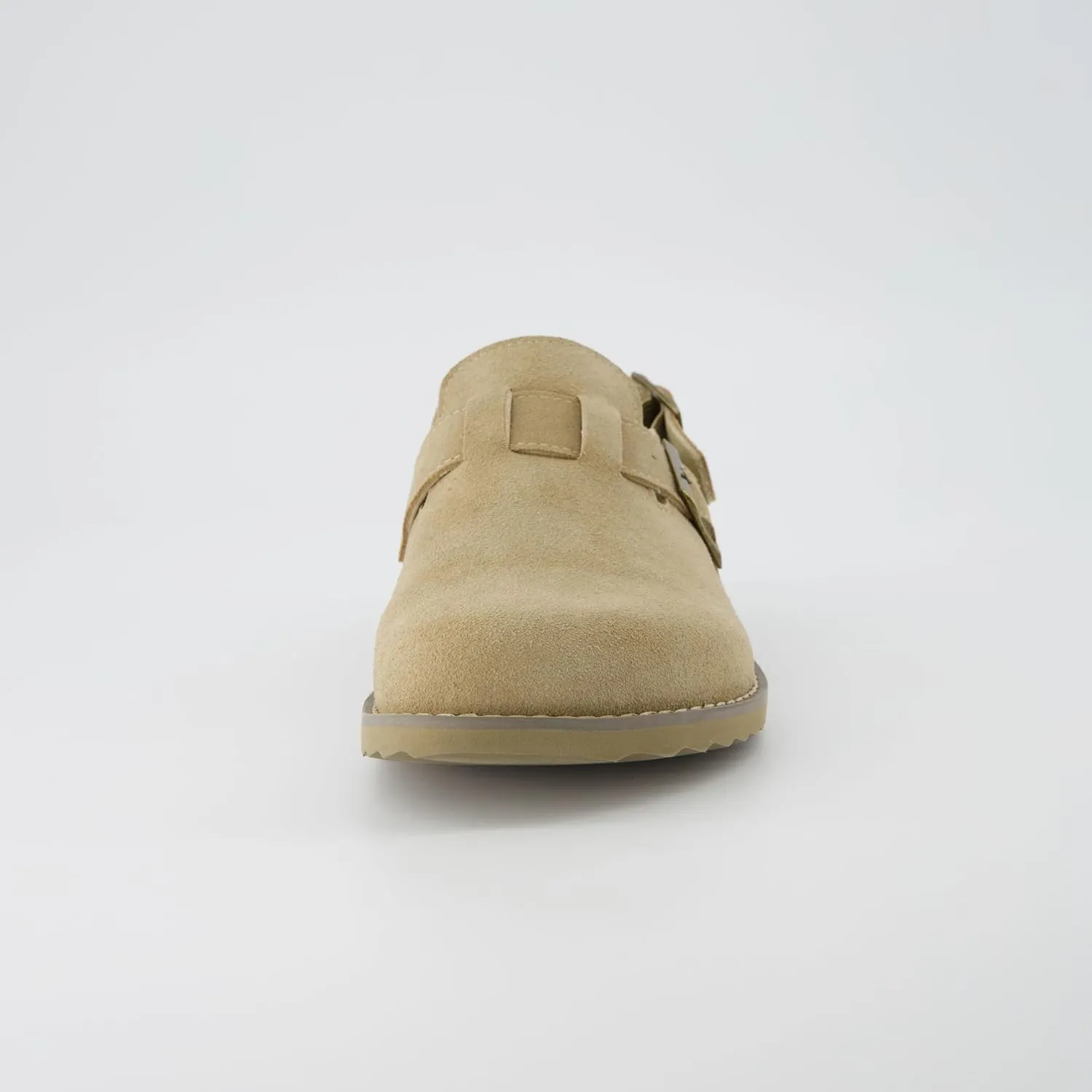 CUSHIONAIRE Brooklyn Women's Suede Clogs - Adjustable Slingback Clog Sandal with Buckle, Memory Foam, Wide Widths
