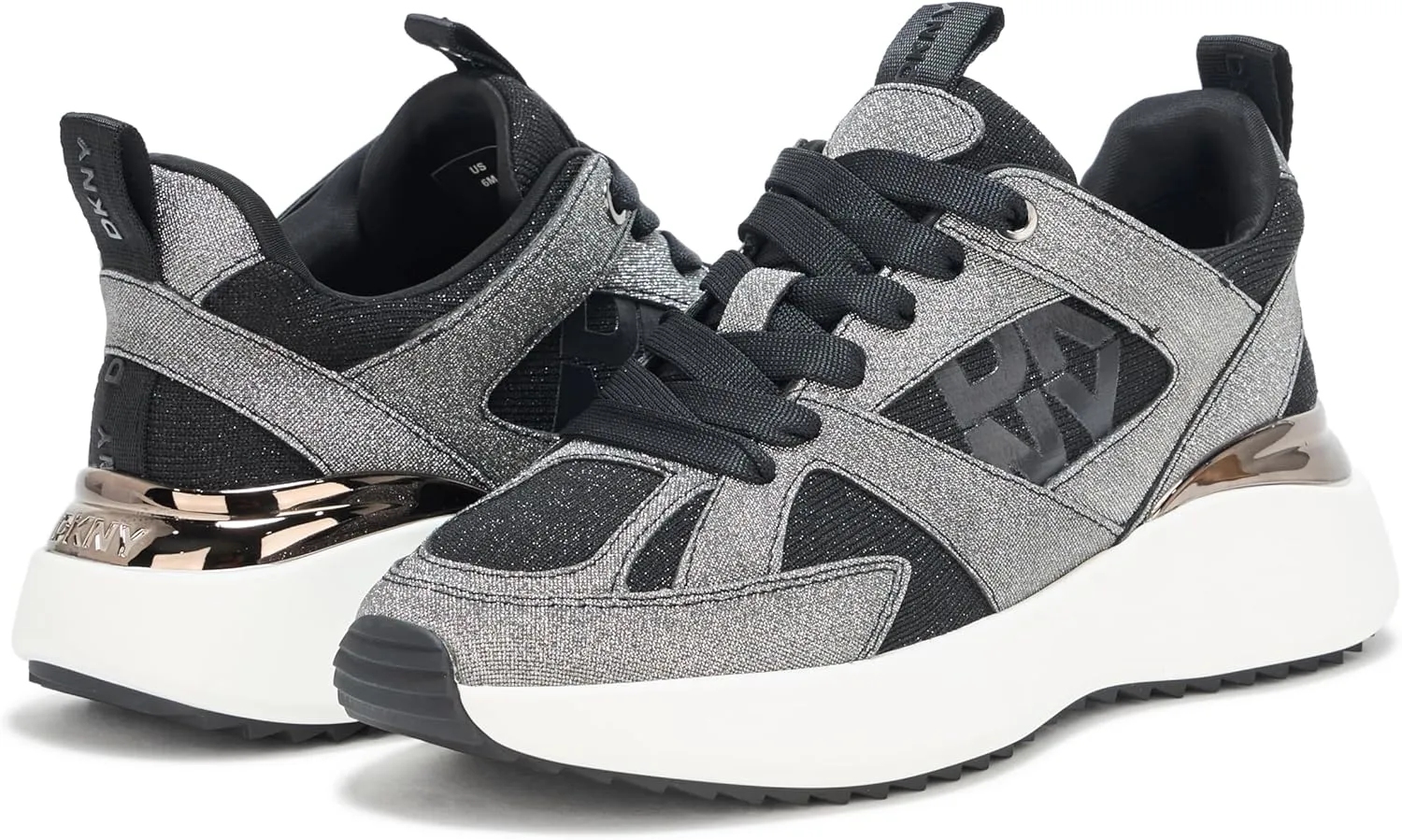 DKNY Women's Zofi Lace Up Sneaker with Logo