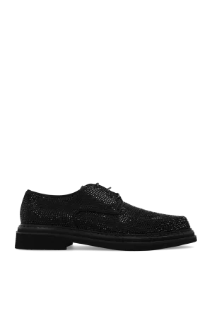 Dolce & Gabbana Derby Shoes With Sparkling Appliqués