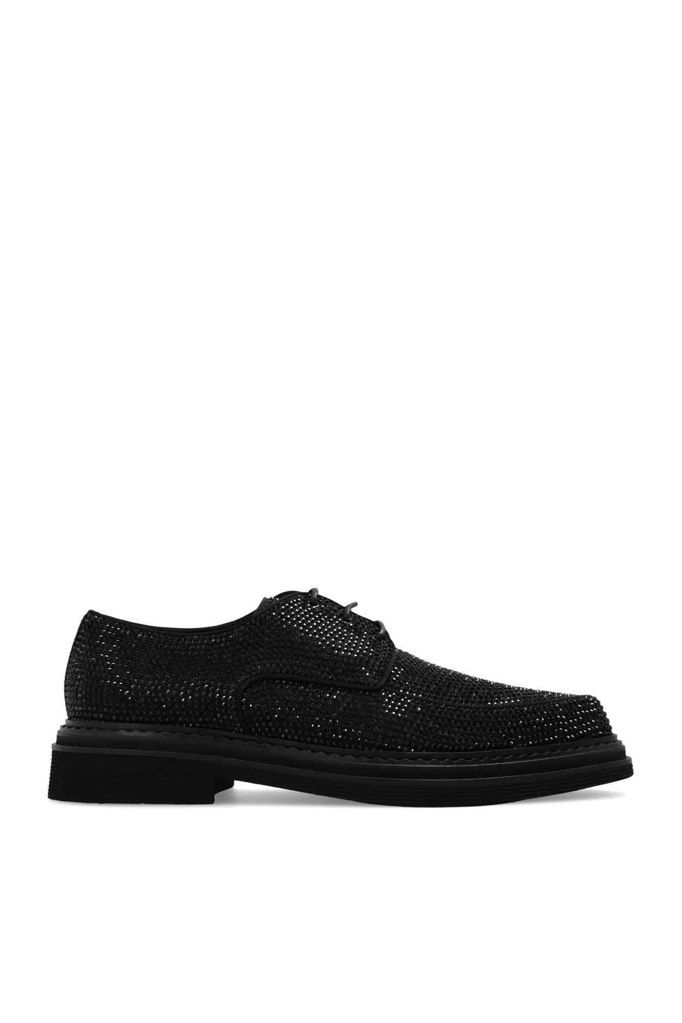 Dolce & Gabbana Derby Shoes With Sparkling Appliqués