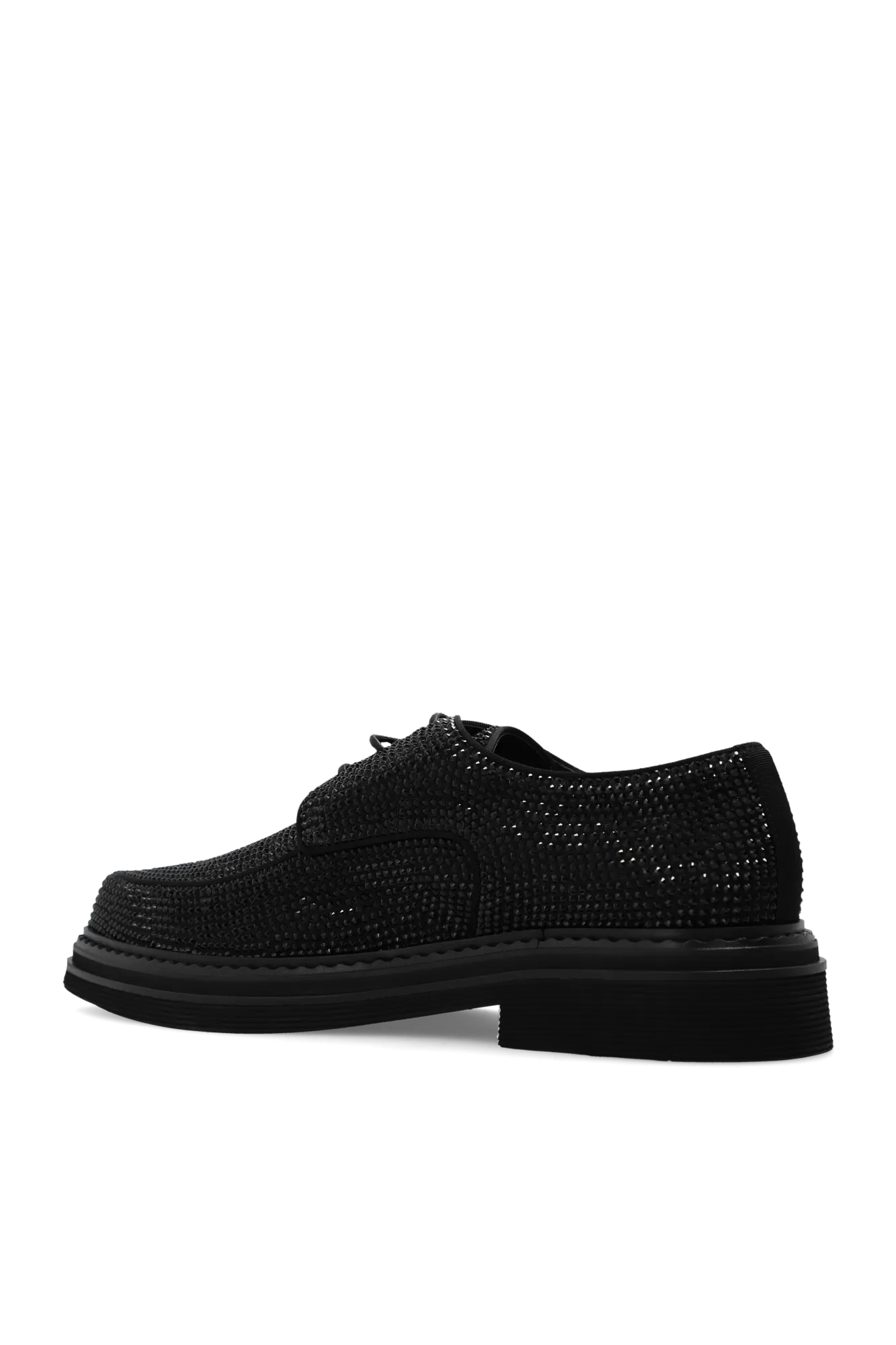 Dolce & Gabbana Derby Shoes With Sparkling Appliqués