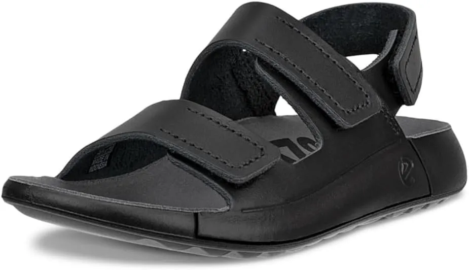 ECCO Unisex-Child Cozmo 3-Strap Adjustable Velcro Sandal