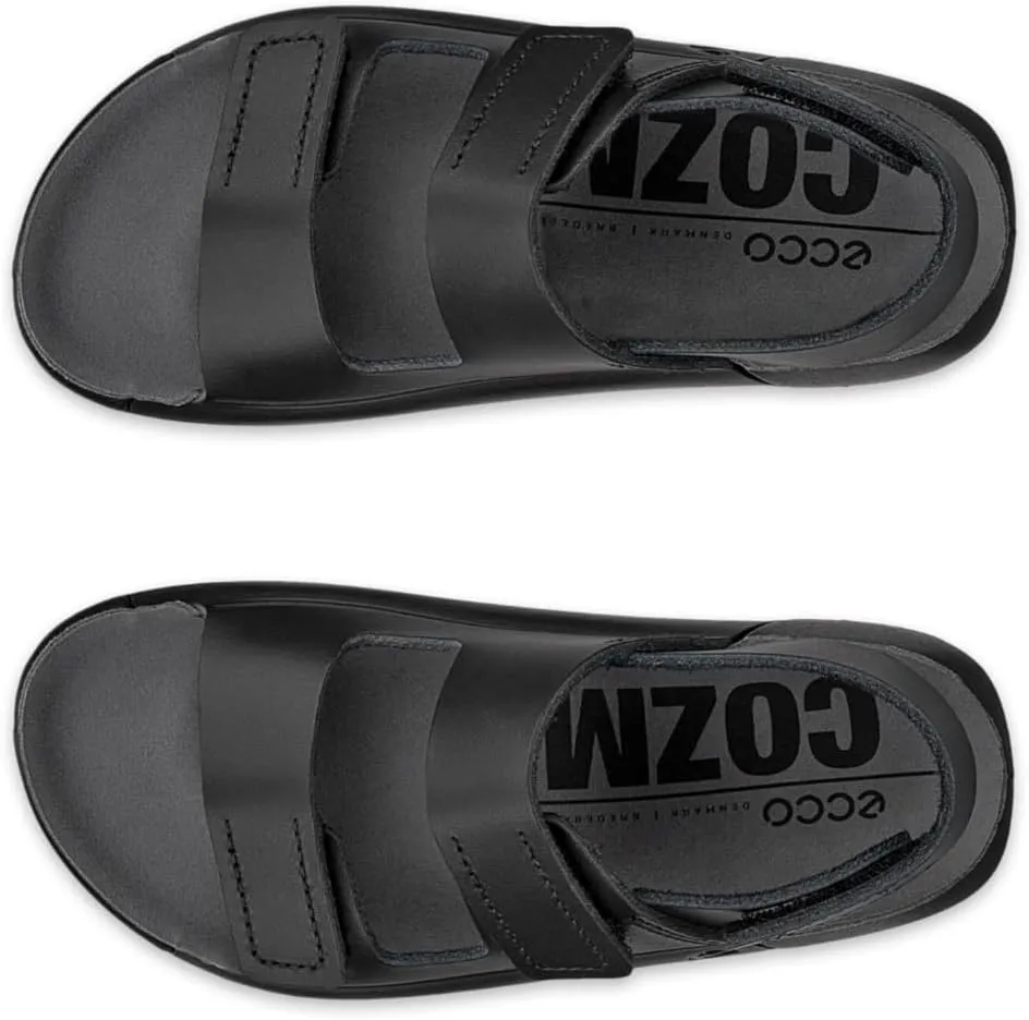 ECCO Unisex-Child Cozmo 3-Strap Adjustable Velcro Sandal