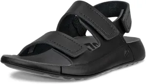 ECCO Unisex-Child Cozmo 3-Strap Adjustable Velcro Sandal