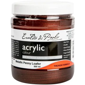 Eraldo Di Paolo Acrylic Paint 500ml Metallic Penny Loafer