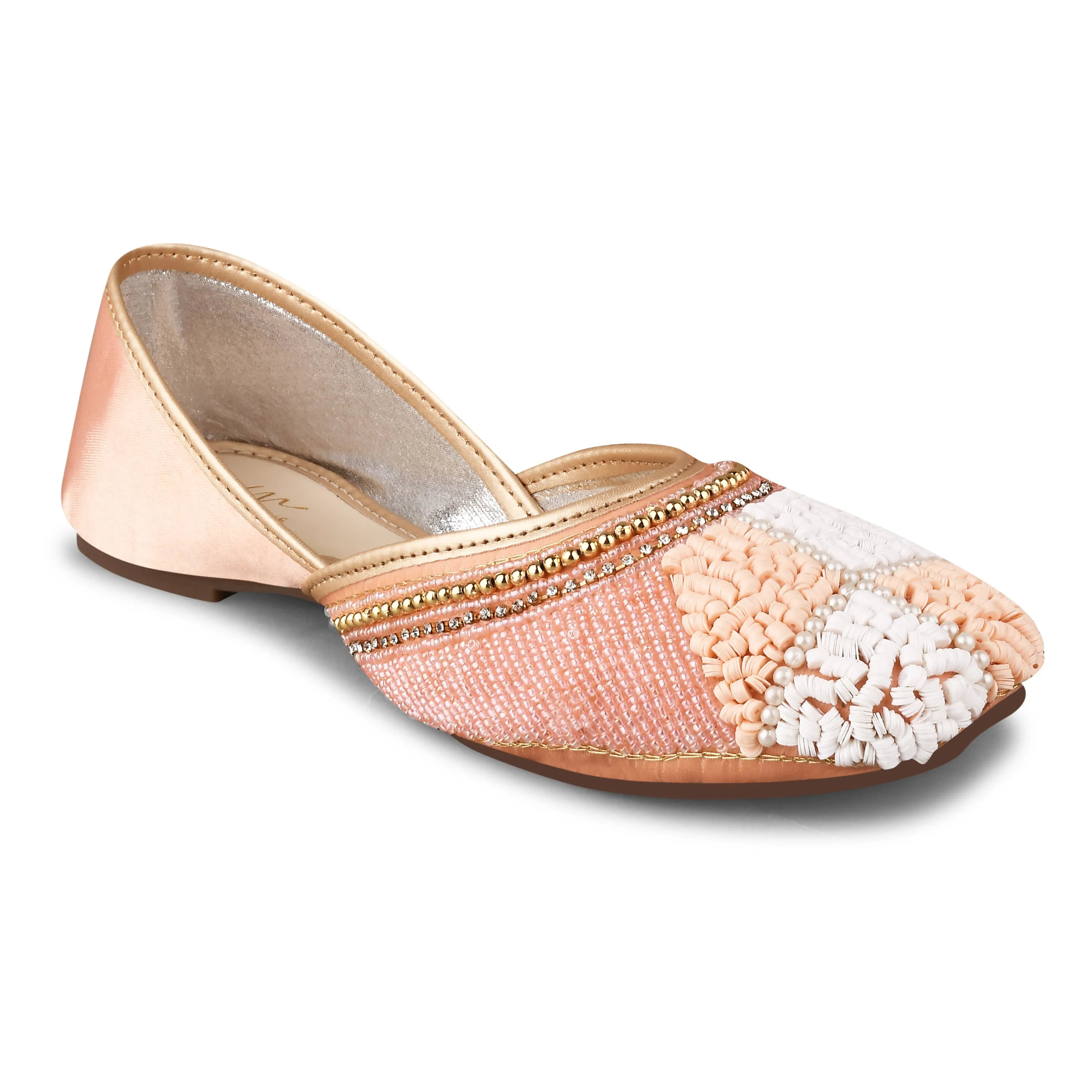Ethnic Embellished Sqaure Toe Mojaris Jutti
