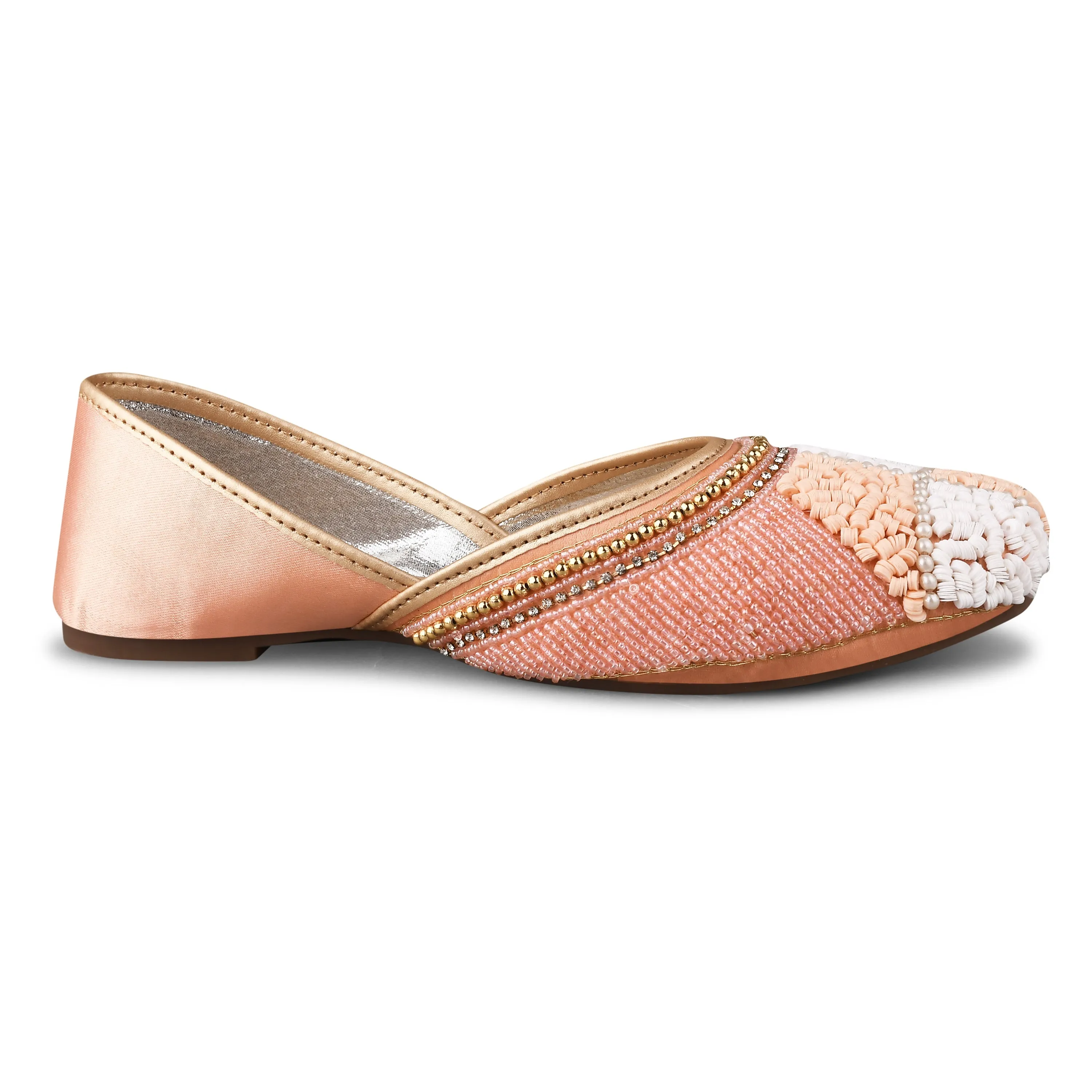 Ethnic Embellished Sqaure Toe Mojaris Jutti