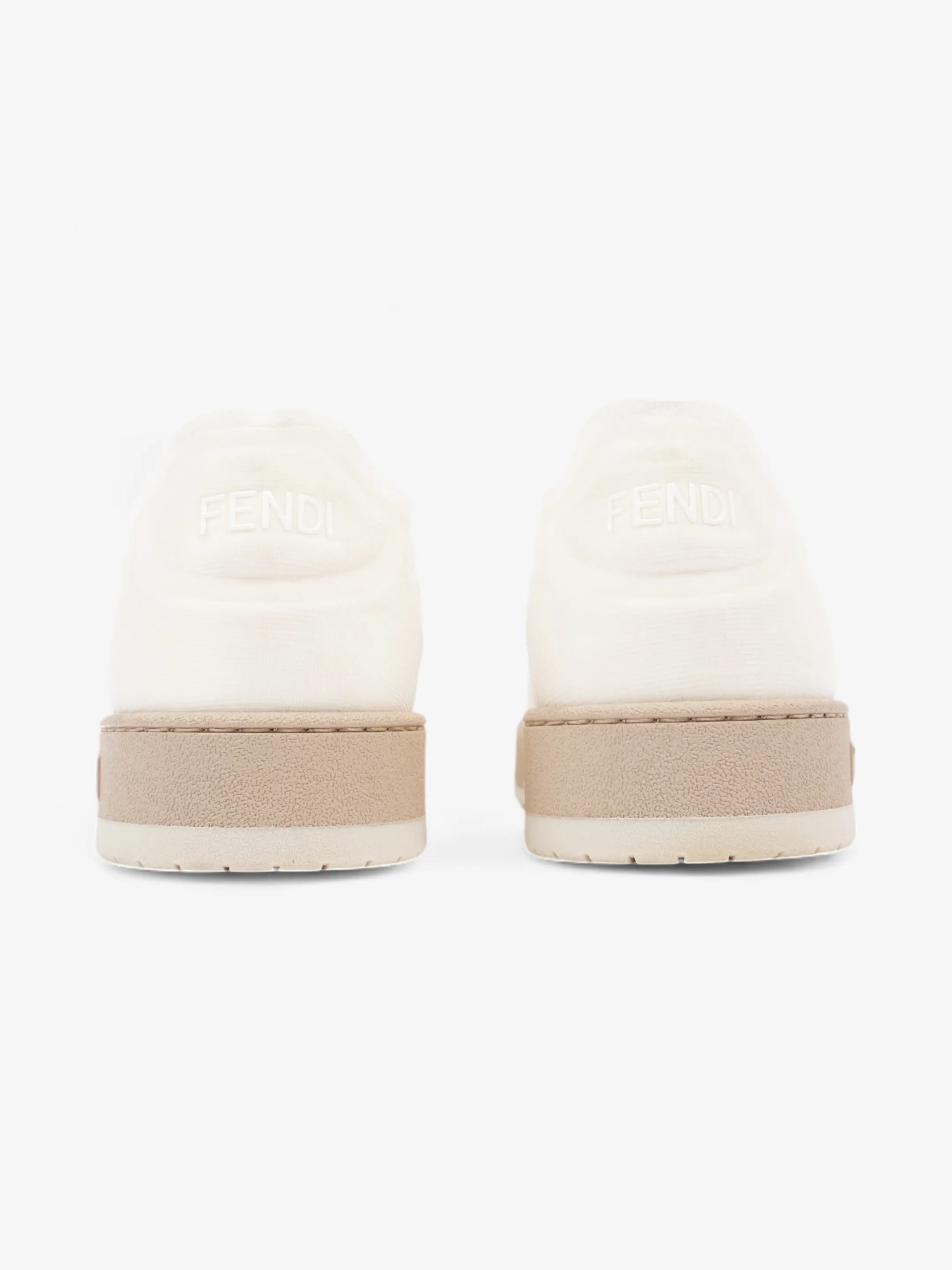 Fendi Low Top Sneaker White Mesh EU 38.5 UK 5.5