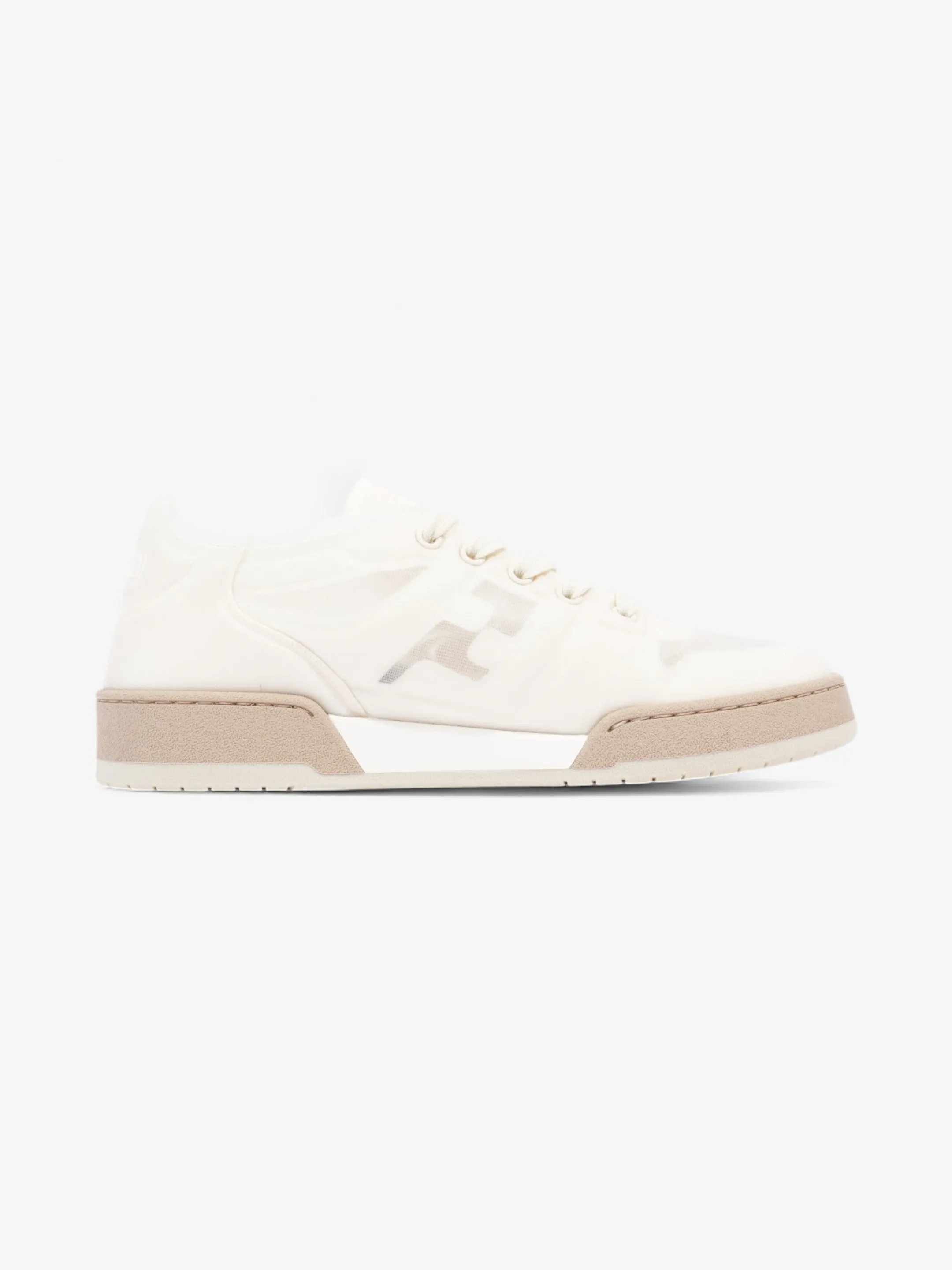 Fendi Low Top Sneaker White Mesh EU 38.5 UK 5.5