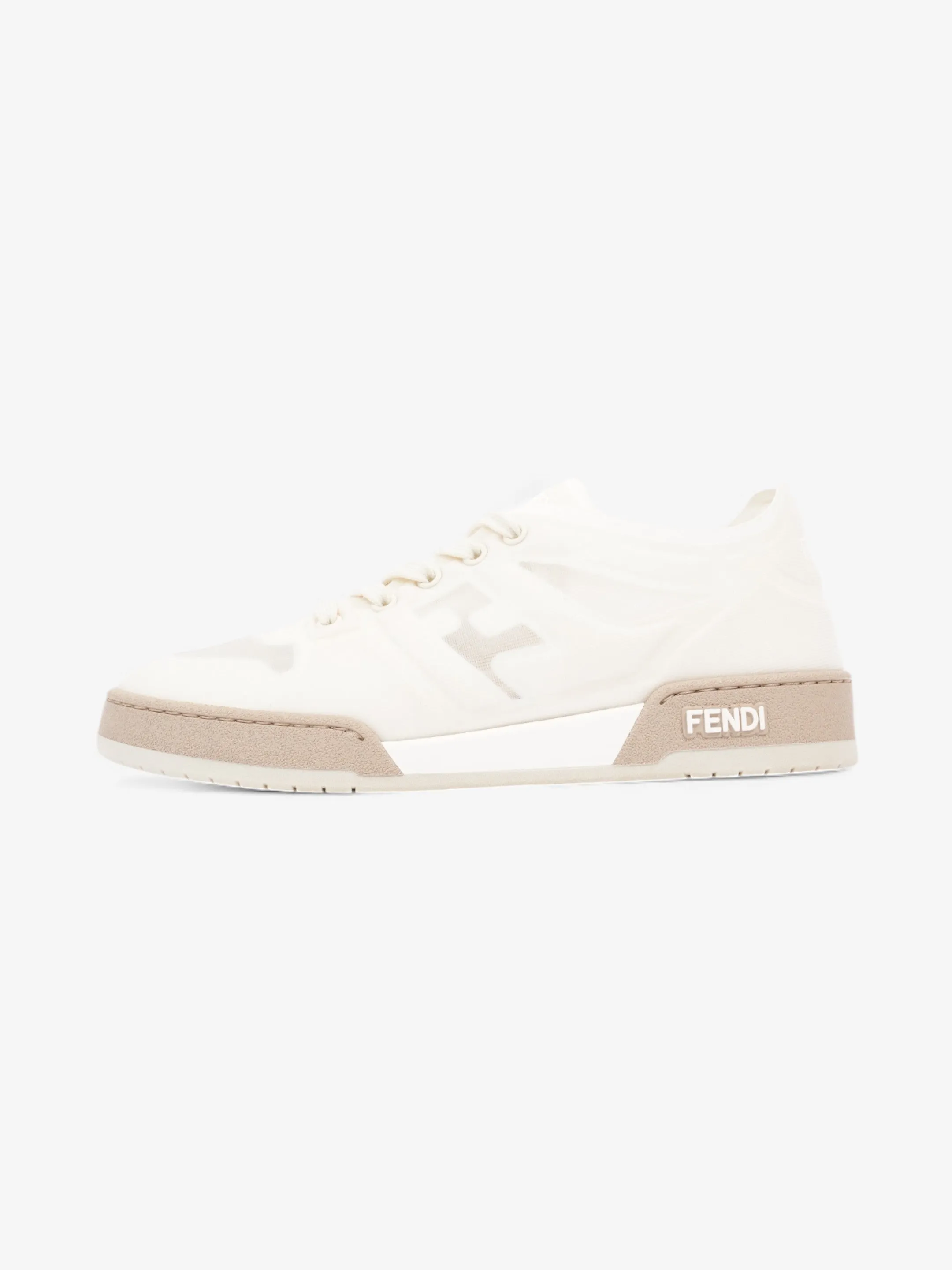 Fendi Low Top Sneaker White Mesh EU 38.5 UK 5.5