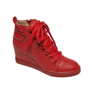 FENTON | Lace-Up Wedge Sneakers