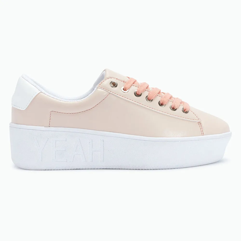 Flatform Lace up Sneaker