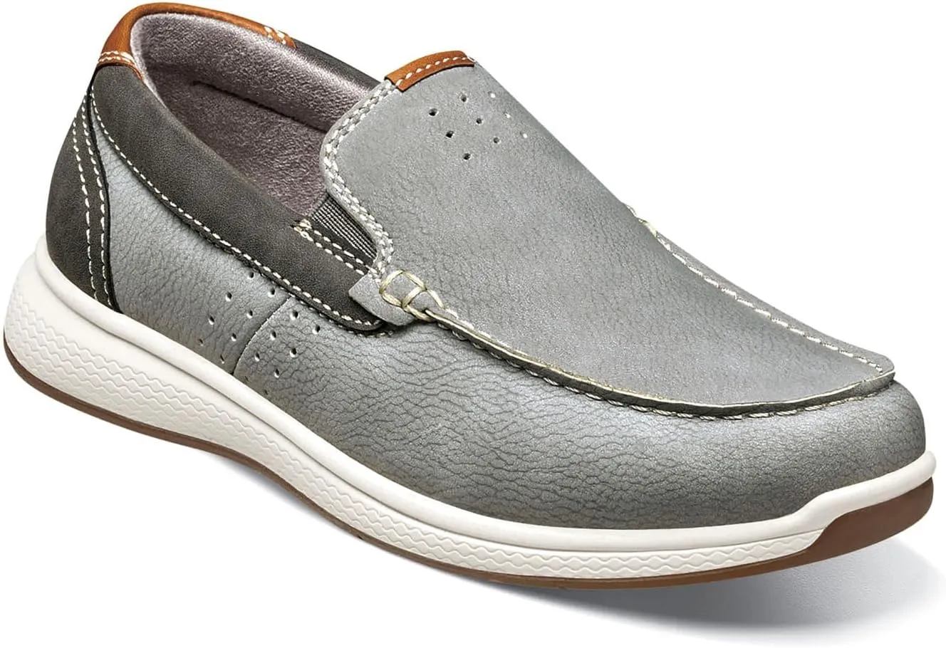 Florsheim Boy's Crossover Moc Toe Slip-on Jr. (Toddler/Little Big Kid) Loafer