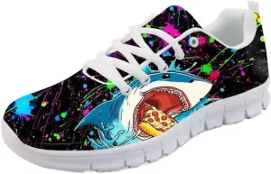 Forchrinse Green Cactus Printed Running Shoes Non-Slip Casual Sneaker for Men Women