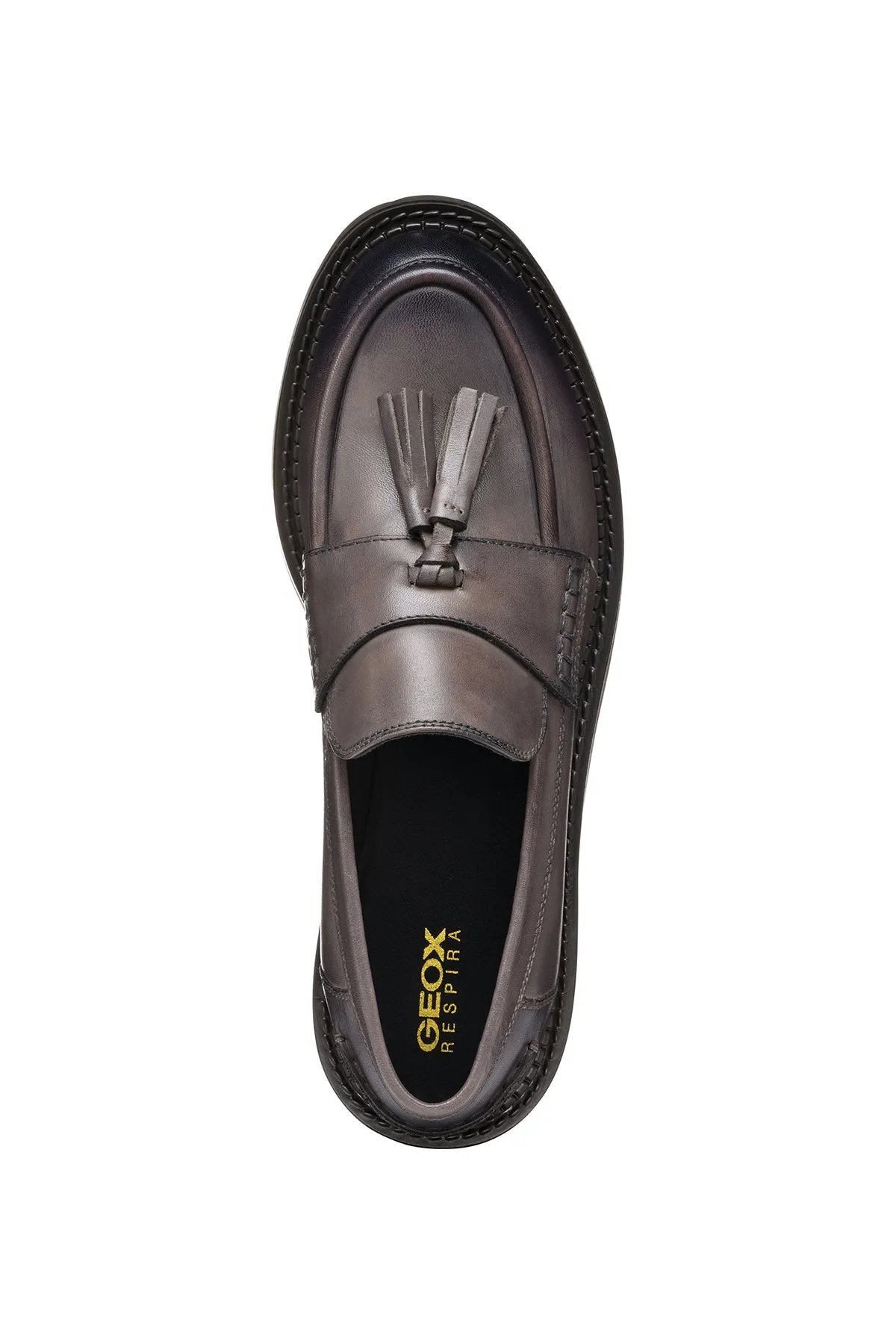 Geox Kadın Kahverengi Serilda Deri Maskülen Loafer