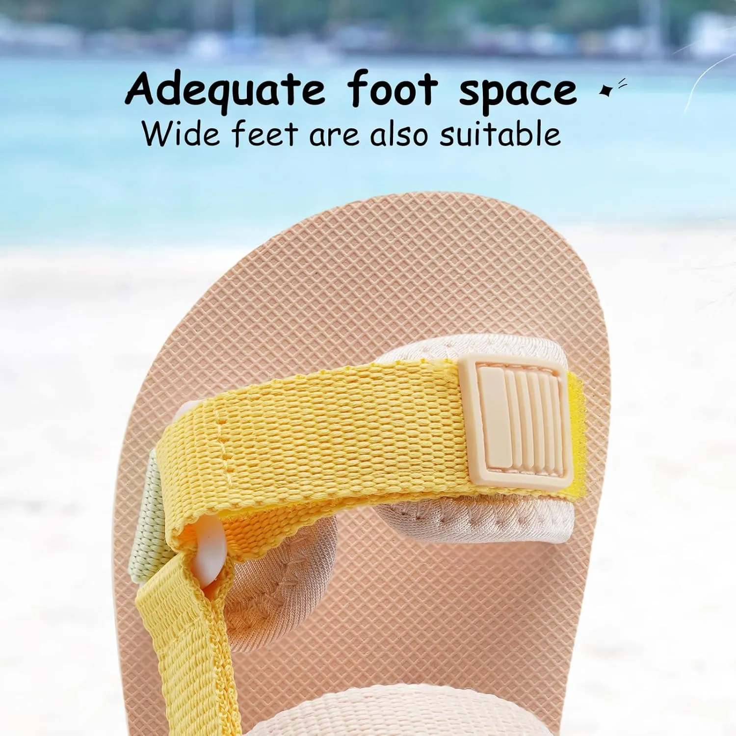 Girls Kids Summer Sandals Slides Open Toe Beach Adjustable Straps Athletic Outdoor Shoes