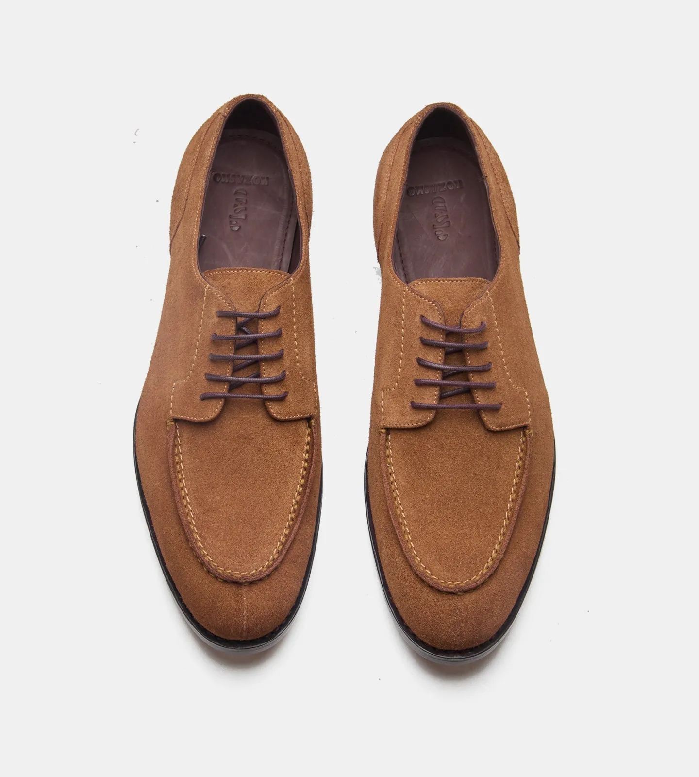 Goodyear Welted Tan Suede Split Toe Derby