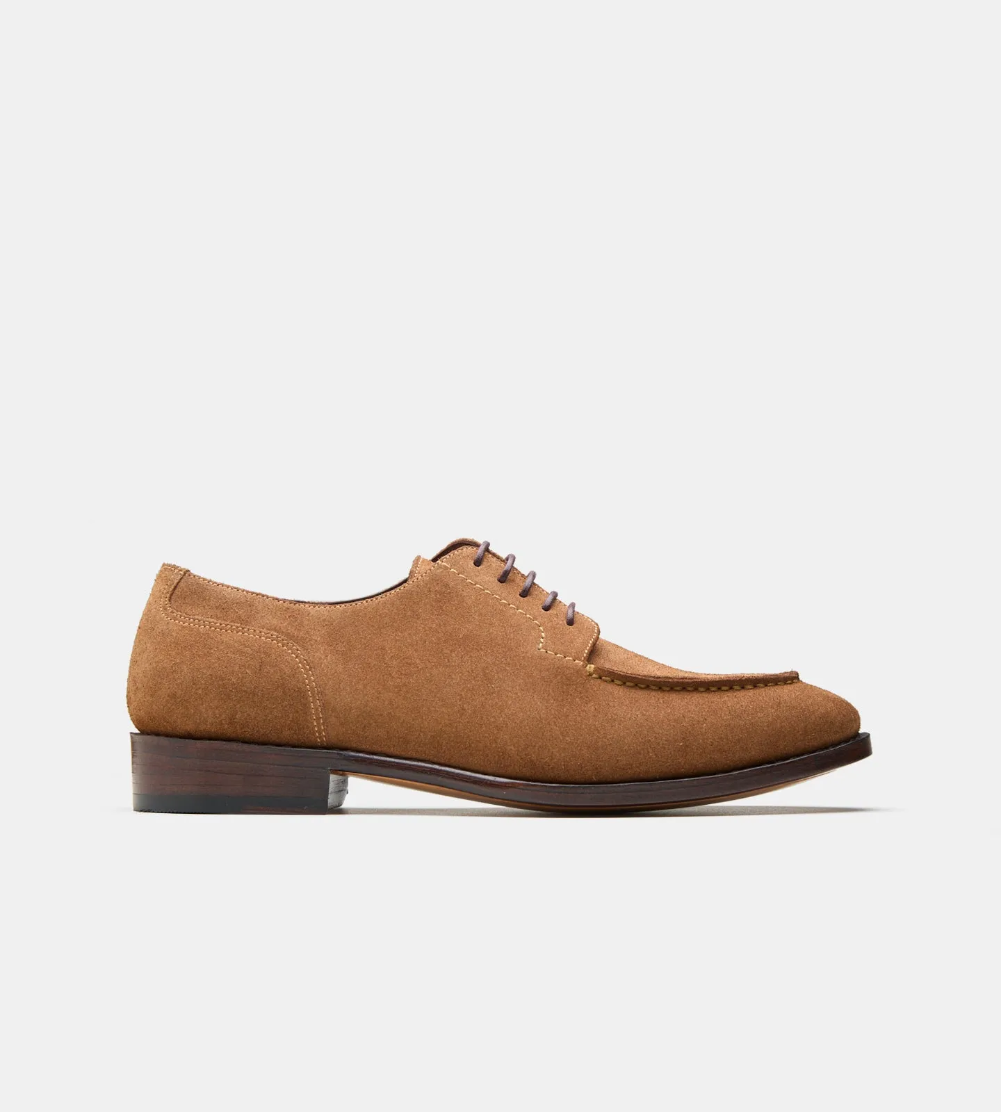 Goodyear Welted Tan Suede Split Toe Derby