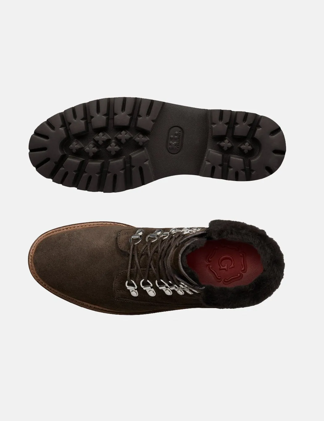 Grenson Brown - Boot Womens Brooke Derby Peat (Suede) Best-reviewed Hiker Trusted by customers